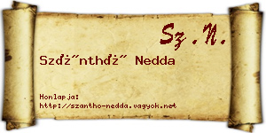 Szánthó Nedda névjegykártya